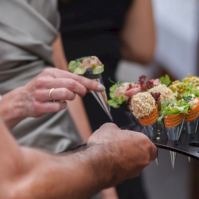 Fingerfood: Cones (herzhafte Waffeln)