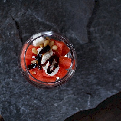 Wassermelone Feta Salat